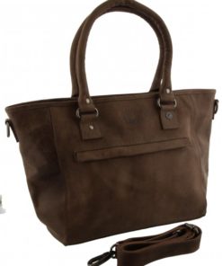 leather Bag Edmonton taupe 43x26x12cm