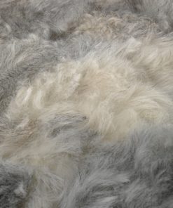 Incubus bon nep Schapenvacht patchwork vloerkleed tapijt grijs mix IJslands lamsvacht – Het  Millus Handelshuis