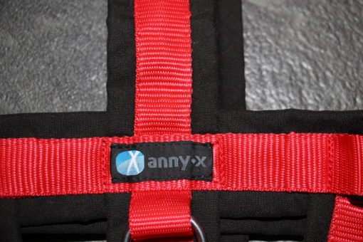 annyx-hondentuig safety-zwart-rood