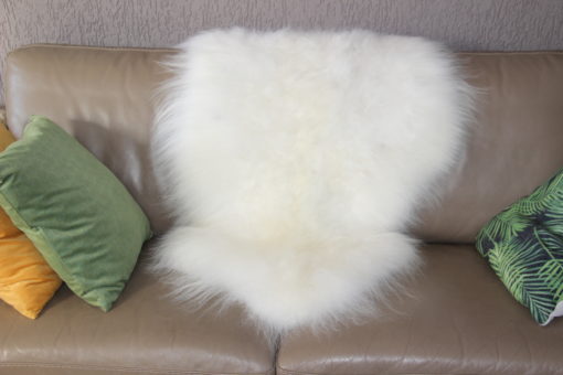 IJslands schapenvacht Zachte fluffie wol Naturel wit