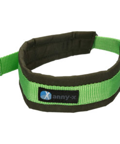 nnyx honden halsband gewatteerd met halfslip sluiting olijfgroen-lichtgroen